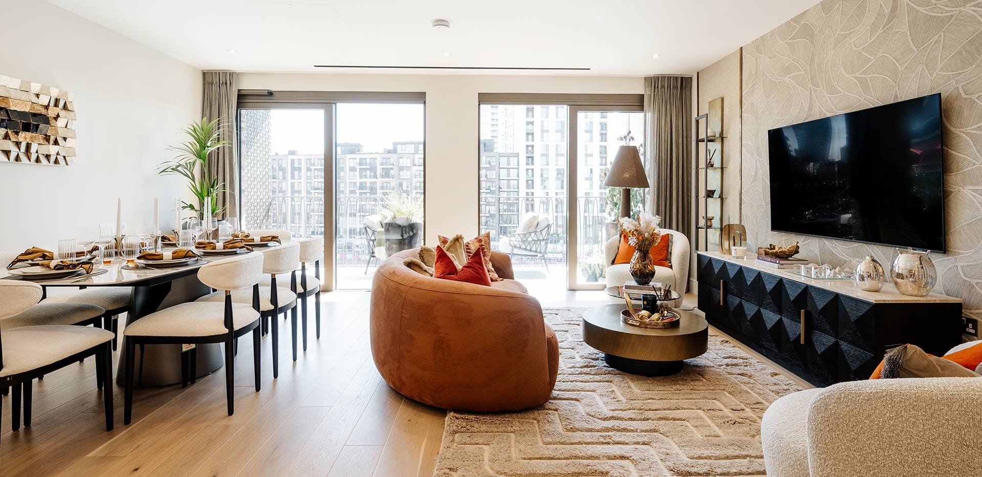 Show apartment interior at King's Road Park by Berkeley Group, London